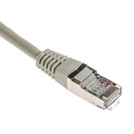 RS PRO Cat5 Male RJ45 to Male RJ45 Ethernet Cable, F/UTP, Grey PVC Sheath, 10m