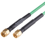 Radiall Male SMA to Male SMA Coaxial Cable, 500mm, Terminated