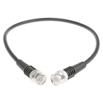 TE Connectivity Male BNC to Male BNC Coaxial Cable, 500mm, RG58 Coaxial, Terminated