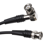TE Connectivity Male BNC to Male BNC Coaxial Cable, 1m, RG58 Coaxial, Terminated