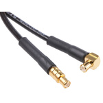 TE Connectivity Male MCX to Male MCX Coaxial Cable, 1m, RG174 Coaxial, Terminated