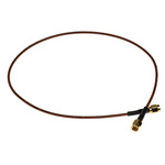 TE Connectivity Male SMA to Male SMA Coaxial Cable, 500mm, RG316 Coaxial, Terminated
