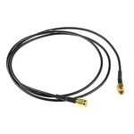TE Connectivity Male SMA to Male SMA Coaxial Cable, 1m, RG174 Coaxial, Terminated