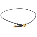 TE Connectivity Male SMA to Male SMA Coaxial Cable, 500mm, RG174 Coaxial, Terminated