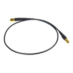 TE Connectivity Male SMB to Male SMB Coaxial Cable, 500mm, RG174 Coaxial, Terminated