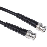 RS PRO Male BNC to Male BNC Coaxial Cable, 500mm, RG59 Coaxial, Terminated