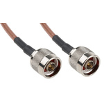 RS PRO Male N Type to Male N Type Coaxial Cable, 500mm, RG142 Coaxial, Terminated