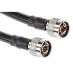 RS PRO Male N Type to Male N Type Coaxial Cable, 1m, RG214 Coaxial, Terminated