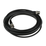 RS PRO Male BNC to Male BNC Coaxial Cable, 5m, RG58 Coaxial, Terminated