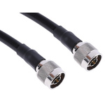 RS PRO Male N Type to Male N Type Coaxial Cable, 2m, RG213 Coaxial, Terminated