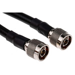 RS PRO Male N Type to Male N Type Coaxial Cable, 5m, RG213 Coaxial, Terminated