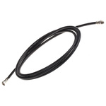 Radiall Male F Type to Male F Type Coaxial Cable, 2m, RG59 Coaxial, Terminated