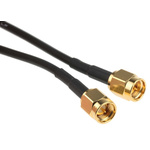 RS PRO Male SMA to Male SMA Coaxial Cable, 1m, RG174 Coaxial, Terminated
