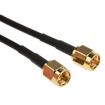 RS PRO Male SMA to Male SMA Coaxial Cable, 520mm, RG174/U Coaxial, Terminated