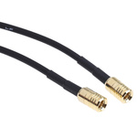 RS PRO Male SMB to Male SMB Coaxial Cable, 1m, RG174 Coaxial, Terminated