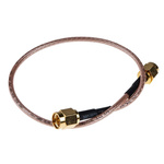 RS PRO Male SMA to Male SMA Coaxial Cable, 255mm, RG316/U Coaxial, Terminated