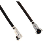 Hirose Male W.FL to Male W.FL Coaxial Cable, 100mm, Terminated