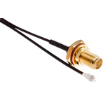 RS PRO Female RP-SMA to Female U.FL Coaxial Cable, 300mm, RF Coaxial, Terminated