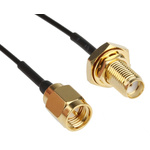 RS PRO Female SMA to Male SMA Coaxial Cable, 300mm, Terminated