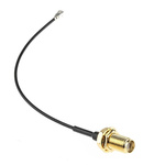 RS PRO Female SMA to Female U.FL Coaxial Cable, 100mm, RF Coaxial, Terminated