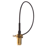 RS PRO Female RP-SMA to Female U.FL Coaxial Cable, 150mm, RF Coaxial, Terminated
