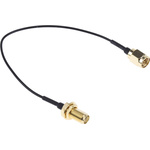 RS PRO Male SMA to Female SMA Coaxial Cable, 150mm, RF Coaxial, Terminated