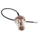 RS PRO Male FME to Female U.FL Coaxial Cable, 100mm, RF Coaxial, Terminated