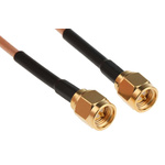 Cinch Connectors 415 Series Male SMA to Male SMA Coaxial Cable, 457.2mm, RG316 Coaxial, Terminated