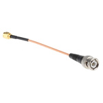 Cinch 415 Series Male SMA to Male BNC Coaxial Cable, 152.4mm, RG316 Coaxial, Terminated