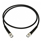 Mueller Electric Male BNC to Male BNC Coaxial Cable, 0.9m, RG58C/U Coaxial, Terminated