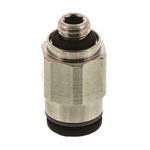 Legris LF3000 Series Straight Threaded Adaptor, M5 Male to Push In 4 mm, Threaded-to-Tube Connection Style