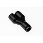 Legris LF3000 Series Y Tube-to-Tube Adaptor, Push In 6 mm to Push In 6 mm, Tube-to-Tube Connection Style
