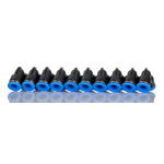 RS PRO Elbow Tube-toTube Adaptor, Push In 12 mm to Push In 12 mm, Tube-to-Tube Connection Style