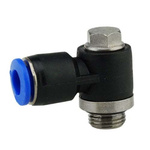RS PRO Banjo Threaded-to-Tube Adaptor, M5 Male to Push In 6 mm, Threaded-to-Tube Connection Style