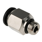 RS PRO Push-in Fitting, G 1/4 Male to Push In 12 mm, Threaded-to-Tube Connection Style