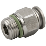 RS PRO Push-in Fitting, R 1/8 Male to Push In 6 mm, Threaded-to-Tube Connection Style