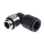 Legris LF3000 Series Elbow Threaded Adaptor, G 1/4 Male to Push In 10 mm, Threaded-to-Tube Connection Style