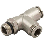 RS PRO Push-in Fitting, Push In 8 mm to Push In 8 mm, Threaded-to-Tube Connection Style
