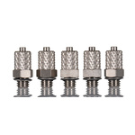 SMC M Series Straight Threaded Adaptor, M5 Male to Push In 4 mm, Threaded-to-Tube Connection Style