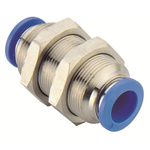 RS PRO PMM Series Bulkhead Tube-to-Tube Adaptor, Tube-to-Tube Connection Style
