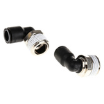 Legris LF3000 Series Elbow Threaded Adaptor, R 1/2 Male to Push In 10 mm, Threaded-to-Tube Connection Style