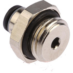 Legris LF3000 Series Straight Threaded Adaptor, G 1/4 Male to Push In 4 mm, Threaded-to-Tube Connection Style