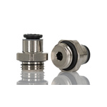 Legris LF3000 Series Straight Threaded Adaptor, G 1/4 Male to Push In 6 mm, Threaded-to-Tube Connection Style