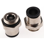 Legris LF3000 Series Straight Threaded Adaptor, G 3/8 Male to Push In 10 mm, Threaded-to-Tube Connection Style
