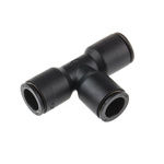 Legris LF3000 Series Tee Tube-to-Tube Adaptor Push In 12 mm, Push In 12 mm to Push In 12 mm, Tube-to-Tube Connection