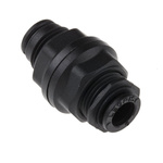 Legris LF3000 Series Bulkhead Tube-to-Tube Adaptor, Push In 6 mm to Push In 6 mm, Tube-to-Tube Connection Style