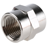 Legris LF3000 Series Straight Threaded Adaptor, G 1/2 Female to G 1/2 Female, Threaded Connection Style