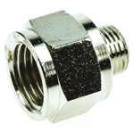 Legris LF3000 Series Straight Threaded Adaptor, G 1/8 Male to G 1/4 Female, Threaded Connection Style