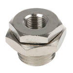 Legris 0920 Series Bulkhead Threaded Adaptor, G 1/8 Female to M16 Male, Threaded Connection Style