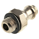 SMC M Series Straight Threaded Adaptor, M5 Male to Push In 5 mm, Threaded-to-Tube Connection Style